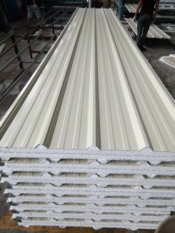 美粤建材彩钢锡纸夹芯瓦产品展示